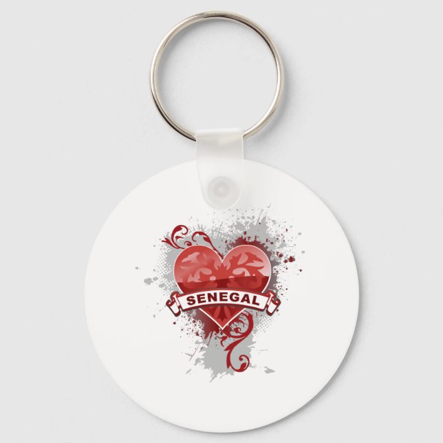 Heart Senegal Keychain (Front)