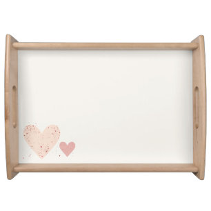 Heart serving trays