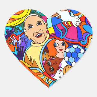 heart set, glossy or matte sticker