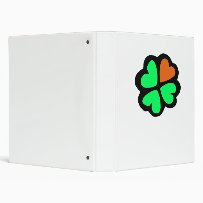 Heart Shamrock Binder