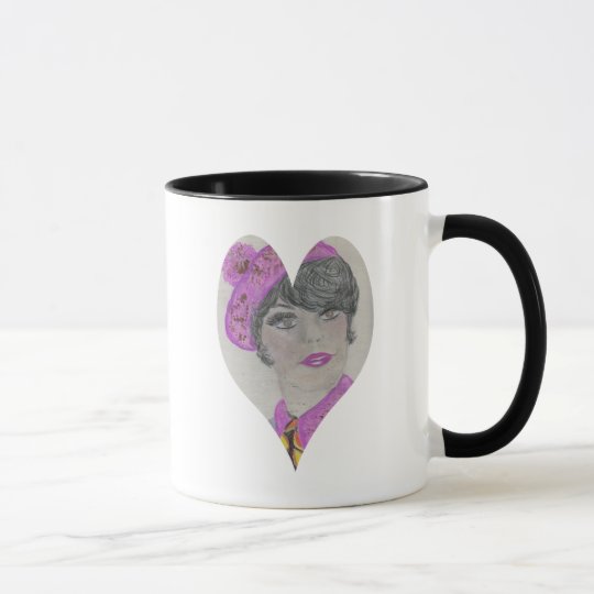 Heart Shape 60s Model Mug