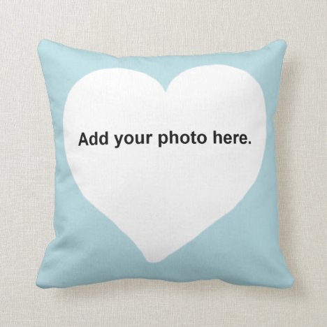 Heart shape Add your photo Pillow