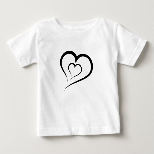 Heart Shape Baby T_Shirt