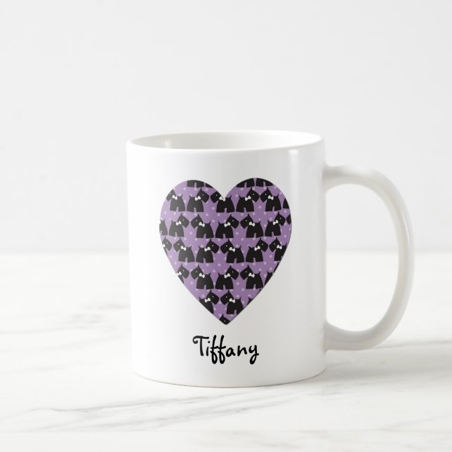 Heart shape Cute Terrier Coffee Mug (Right)