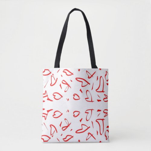 Heart shape design tote bag