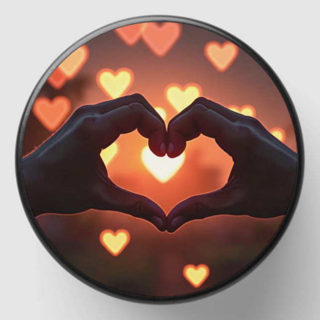 Heart Shape Hands  Mini Candle Favors (Front)