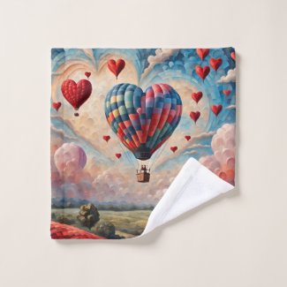 Heart Shape Hot Air Balloon 