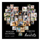 Heart Shape Photo Collage 36 Pic Funeral Memorial