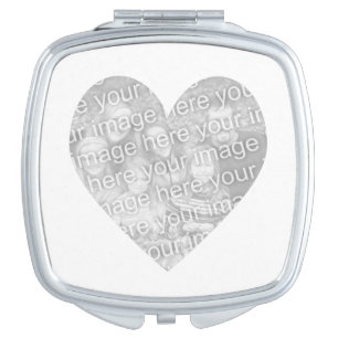 Heart Shape Photo Vanity Mirror