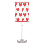 Heart Shape Red Cute Love Character Design Table Lamp (Back)