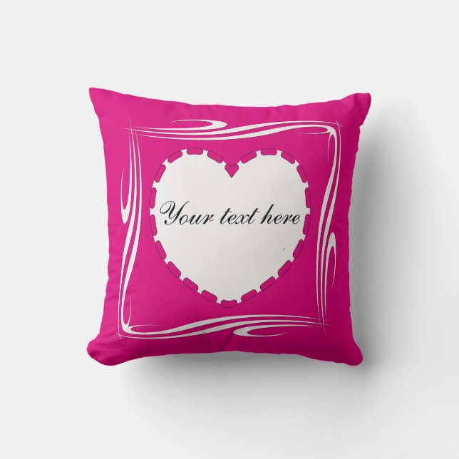 Heart shape throw pillow (Front)