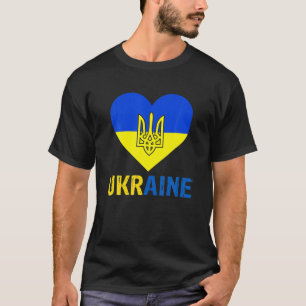 Heart Shape Ukrainian Lover We Stand With Ukraine T-Shirt