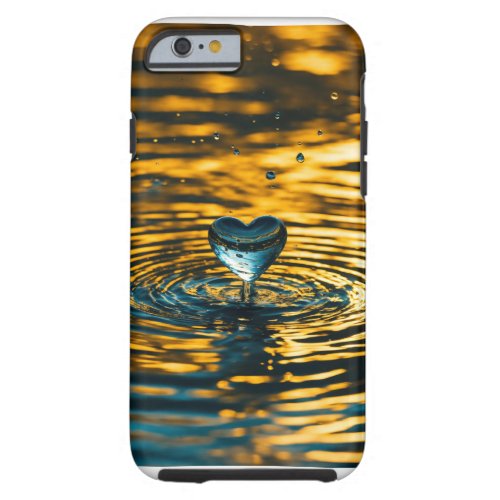 Heart shape under the surface of the Water Tough iPhone 6 Case