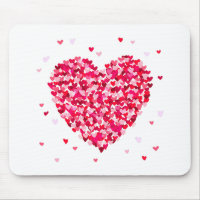 Heart Shape Valentines Day Love Gift Mouse Pad