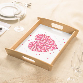 Heart Shape Valentines Day Love Gift Serving Tray