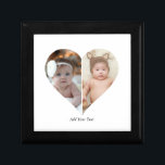 Heart Shaped 2 Photo Collage Gift Box<br><div class="desc">This Custom Heart Shaped Photo design beautifully arranges your favorite memories into the shape of a heart, symbolizing love and connection. Perfect for special occasions like anniversaries, weddings, or Valentine's Day, this design highlights your cherished moments meaningfully and artfully. Its unique layout creates a visually captivating keepsake, ideal for gifting...</div>
