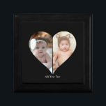Heart Shaped 2 Photo Collage Gift Box<br><div class="desc">This Custom Heart Shaped Photo design beautifully arranges your favorite memories into the shape of a heart, symbolizing love and connection. Perfect for special occasions like anniversaries, weddings, or Valentine's Day, this design highlights your cherished moments meaningfully and artfully. Its unique layout creates a visually captivating keepsake, ideal for gifting...</div>