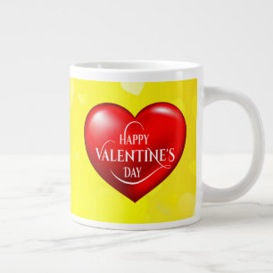 Heart Shaped 3d Red Love Symbol-50420 Giant Coffee Mug