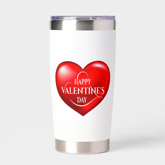 Heart Shaped 3d Red Love Symbol-50420 Insulated Tumbler (Front)
