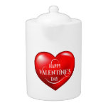 Heart Shaped 3d Red Love Symbol-50420 Teapot