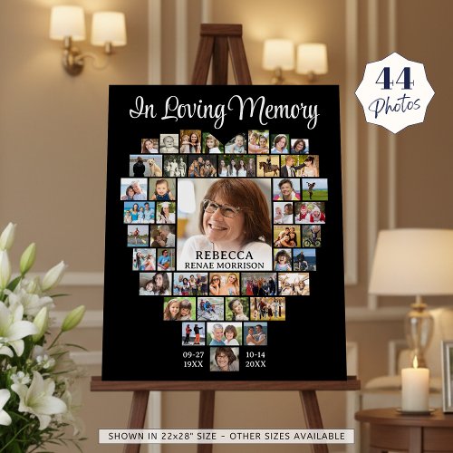 Heart Shaped 44 Photos In Loving Memory Memorial