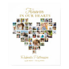 Heart Shaped 48 Photo Collage Funeral Welcome