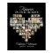 Heart Shaped 48 Photo Collage Funeral Welcome 