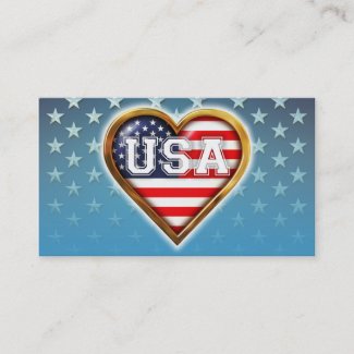 Heart-Shaped American Flag