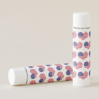 Heart Shaped American Flag Pattern