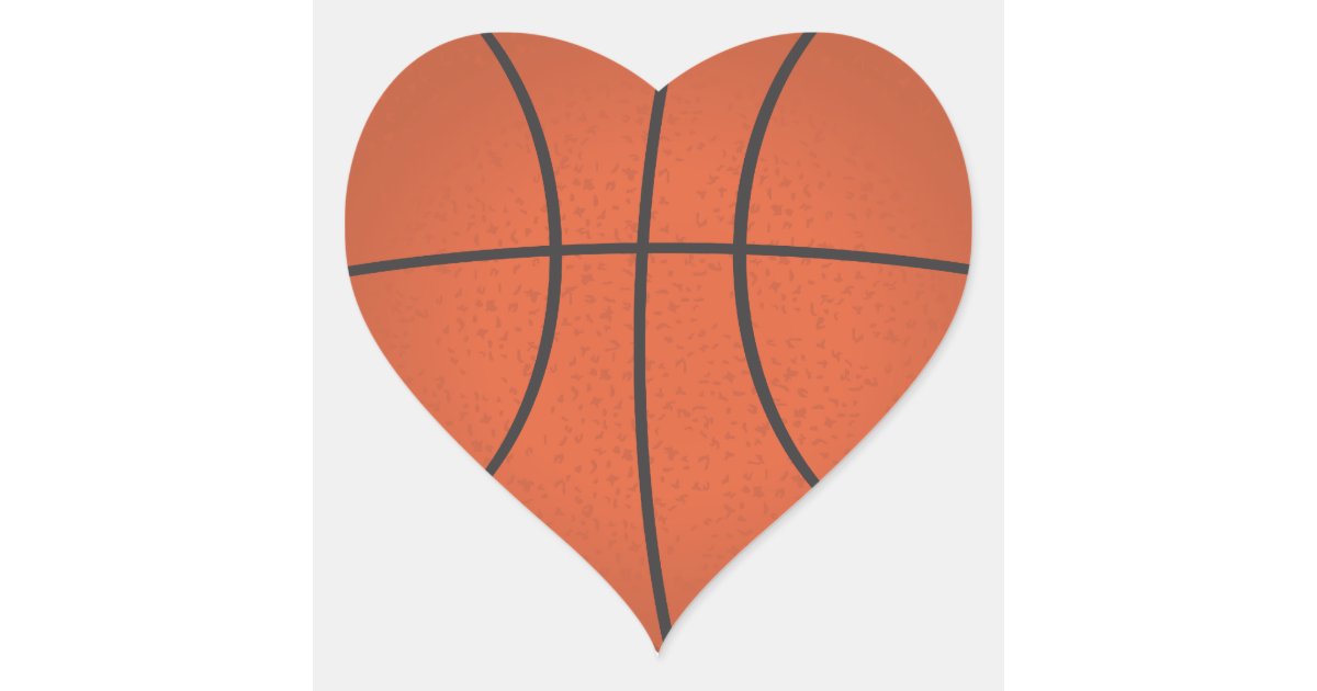 basketball heart clipart