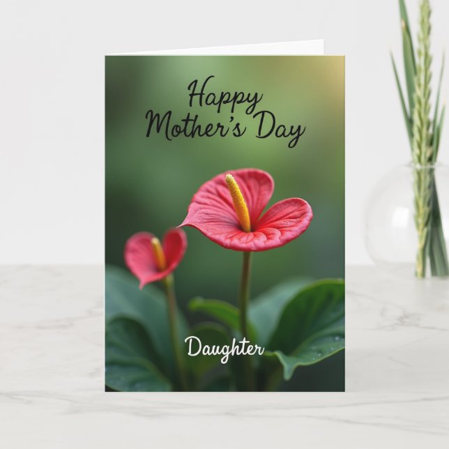 Heart Shaped Bloom Day Card (Front)