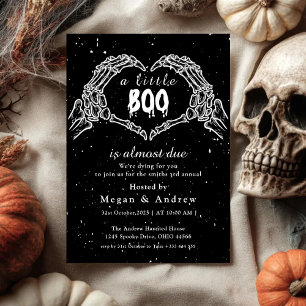 heart-shaped bony hands Party Halloween Invitation