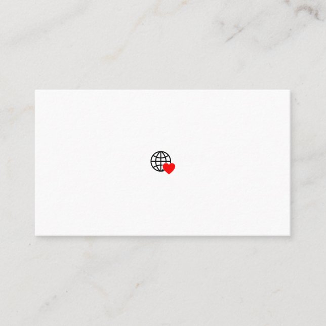 Heart-Shaped Business Cards | Bold & Creative  (Front)