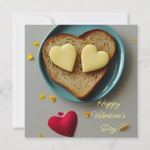 Heart Shaped Buttered Toast