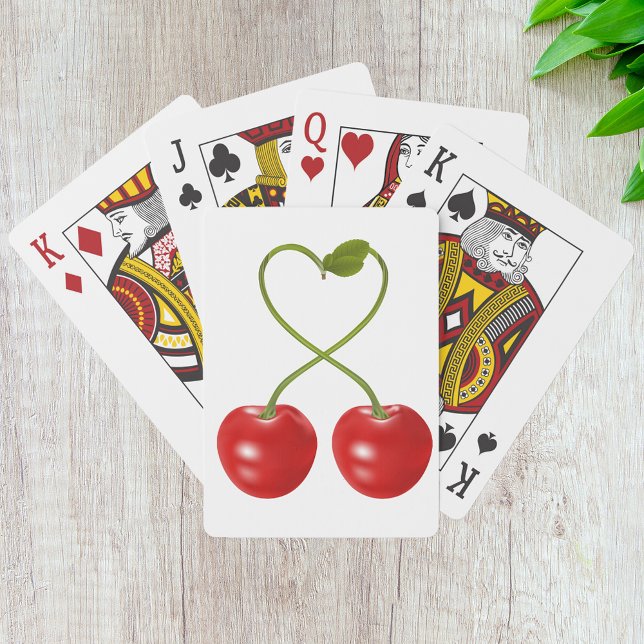 Heart Shaped Cherry Stem Poker Cards (Creator Uploaded)