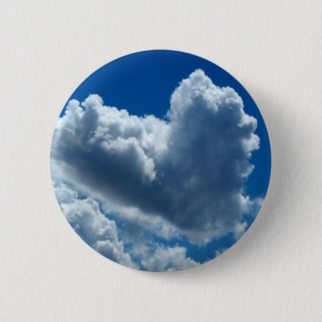 Heart-Shaped Cloud Button (Front)