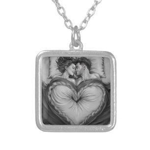 Heart-Shaped Comfort; Heart-Shaped Comfort Silver Plated Necklace