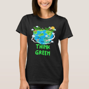 Heart Shaped Earth Day Everyday Bees World Environ T-Shirt