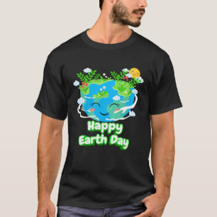 Heart Shaped Earth Day Everyday Bees World Environ T-Shirt