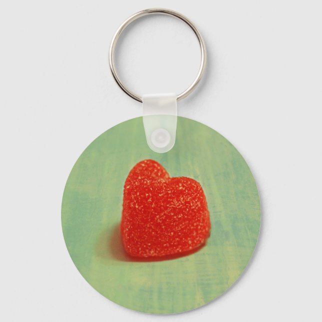 Heart Shaped Gumdrop Keychain (Front)