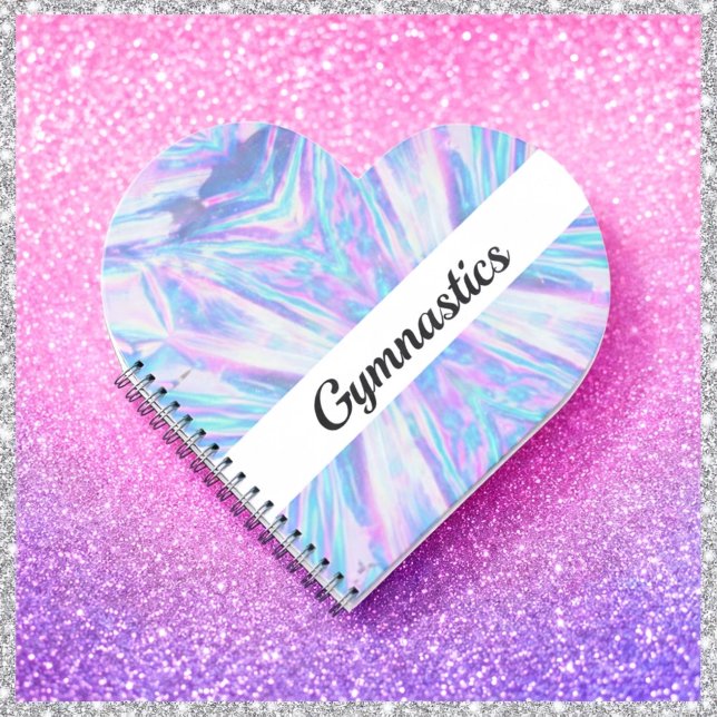 Heart Shaped Gymnastics Spiral Notebook (Creator Uploaded)