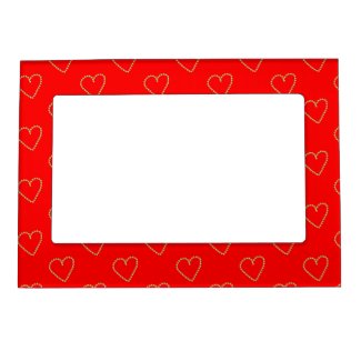 Heart shaped hearts on red