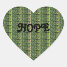 Heart-Shaped Hope Sticker for Chronic Illnesses <3