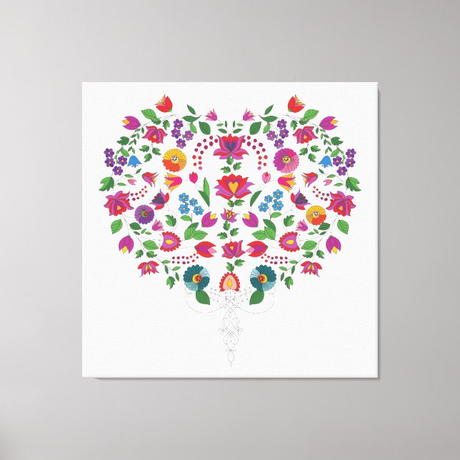 Heart Shaped Love Symbol  Canvas Print (Front)