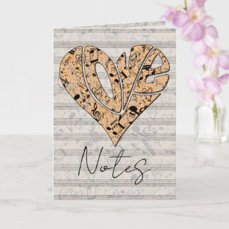 Heart-Shaped Love Typography with Musical Notes