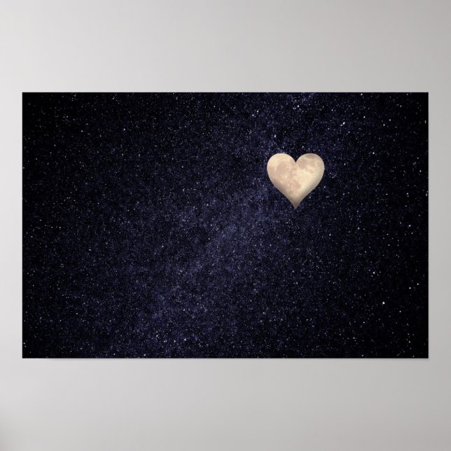 Heart shaped moon poster (Front)