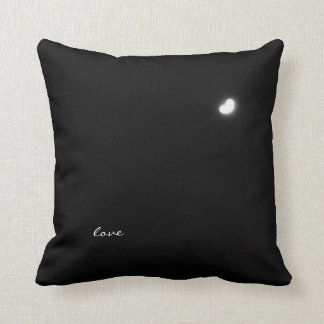 Heart Shaped Moon Throw Pillow