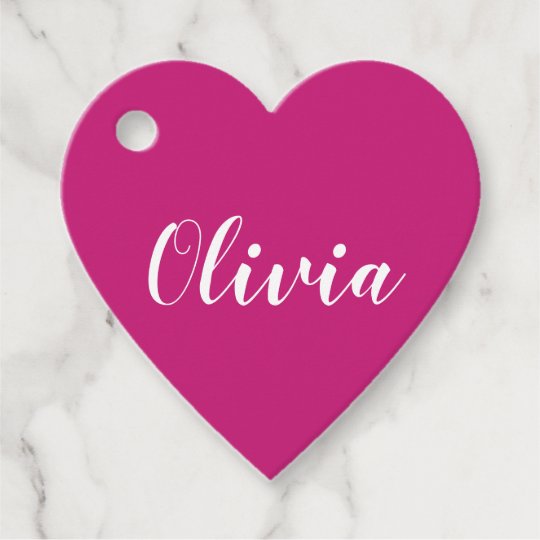 Heart Shaped Name Favor Tag Zazzle Heart Shaped Name Favor Tag Zazzle