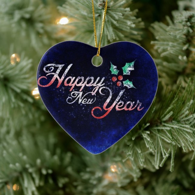 Heart Shaped New Year Ornament (Tree)