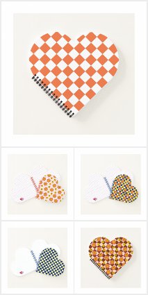 Heart Shaped Notebooks 